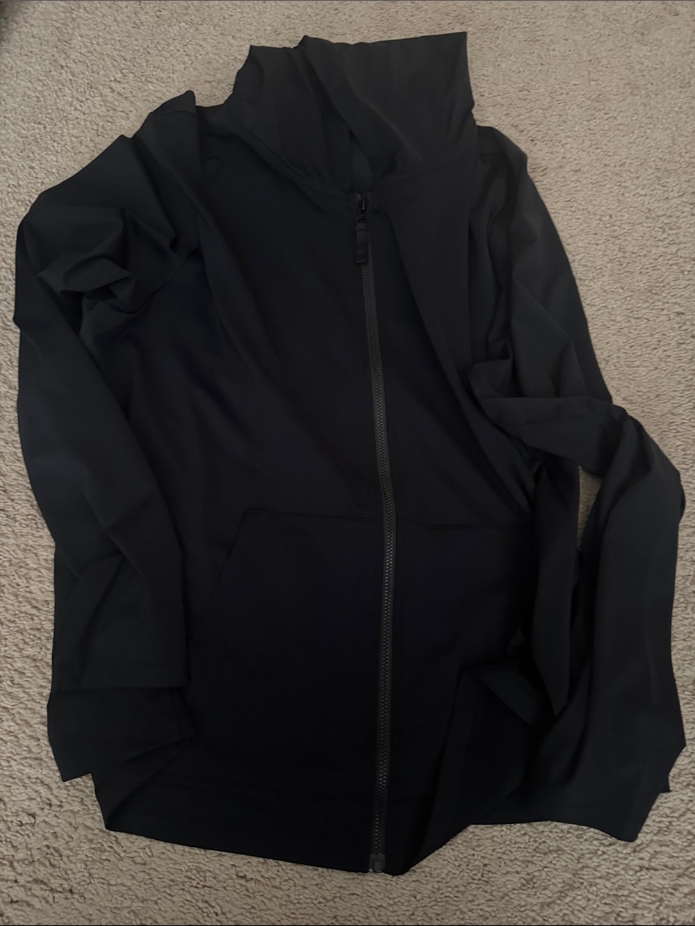 Black Zip-Up Hoodie